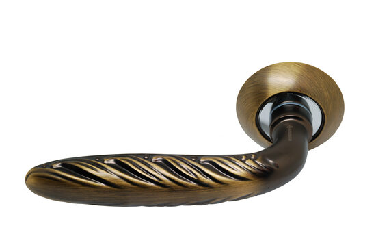 Iekšdurvju rokturis ARCHIE AH10167-MF – antīka bronza ar reljefu dizainu